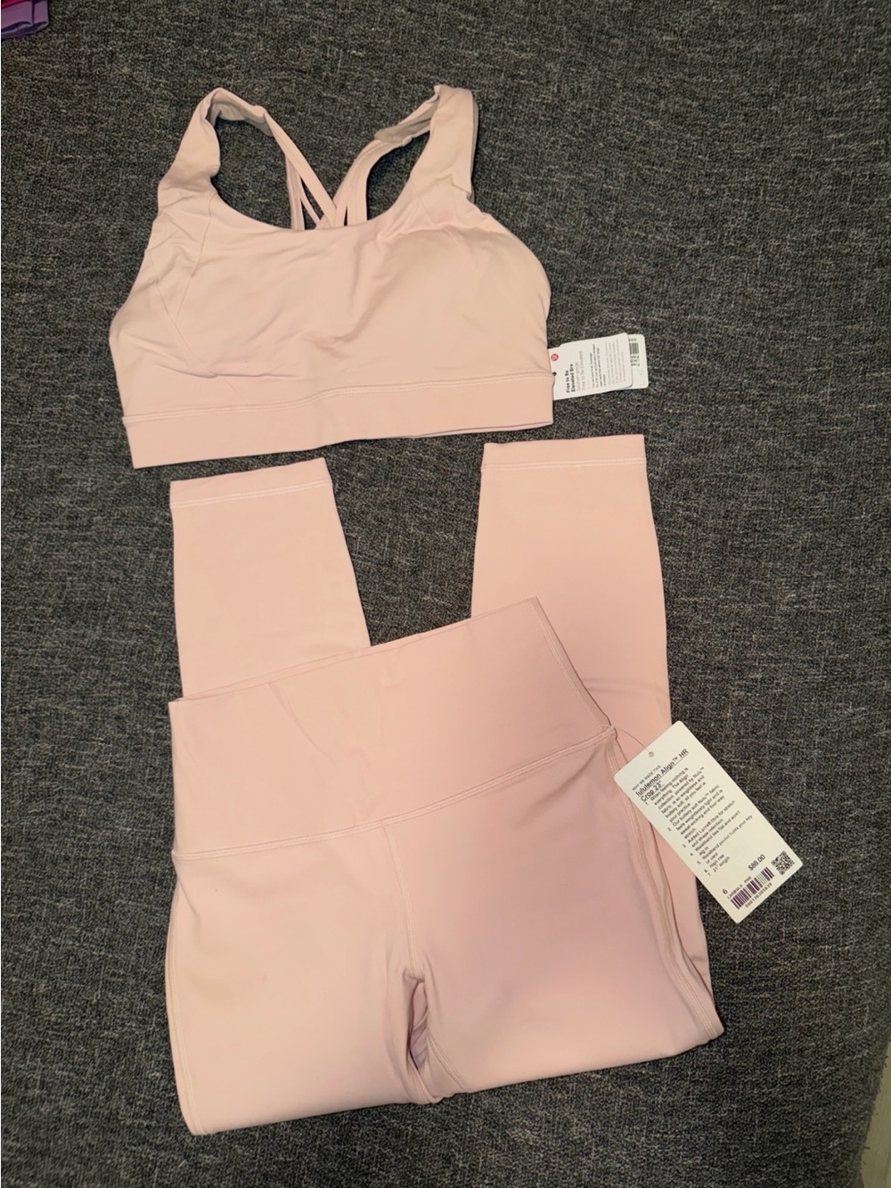 Lululemon *Pink Puff* Set - Worn Once! Size 6